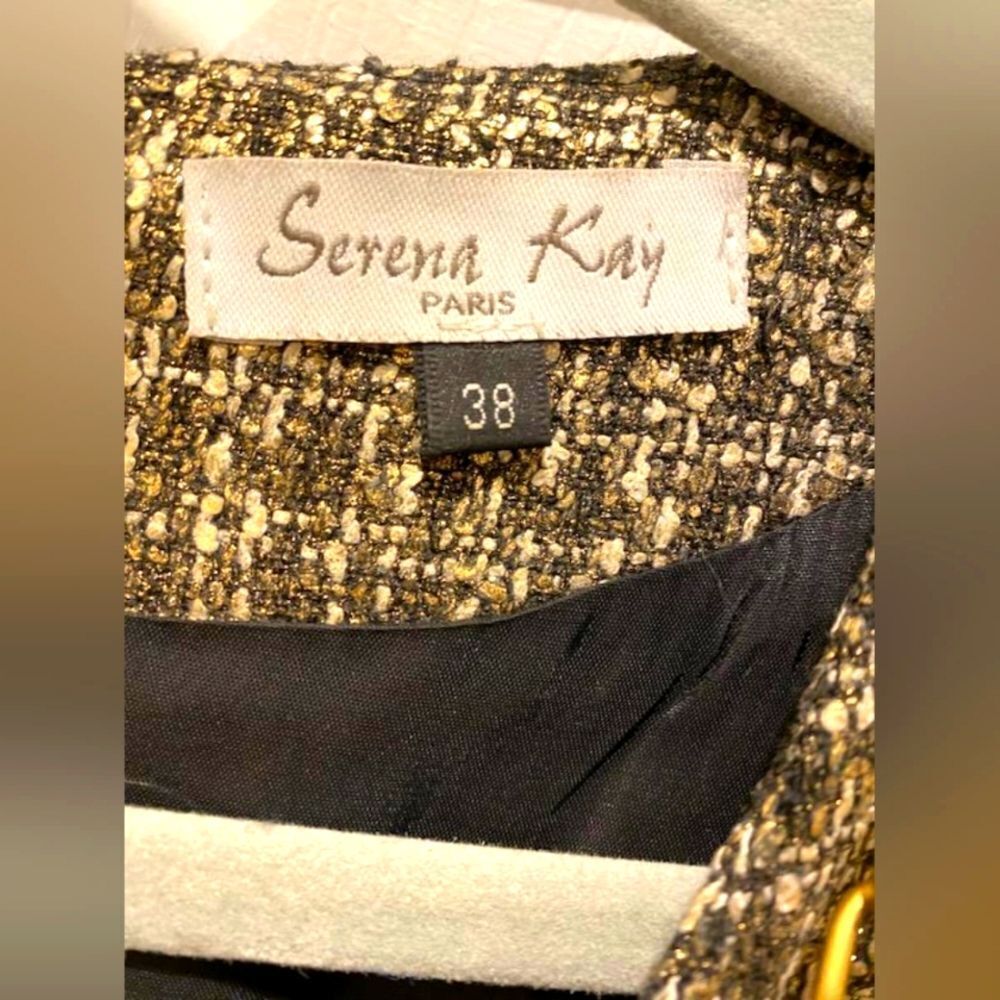 Serena Kay Paris Wool Alpaca Tweed Dress, Sz 8. - Picture 2 of 3